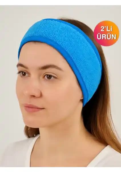 Ender Home CottonVerse 2'li Havlu Saç Bandı – %100 Pamuk, Süper Emici ve Ayarlanabilir Tasarım