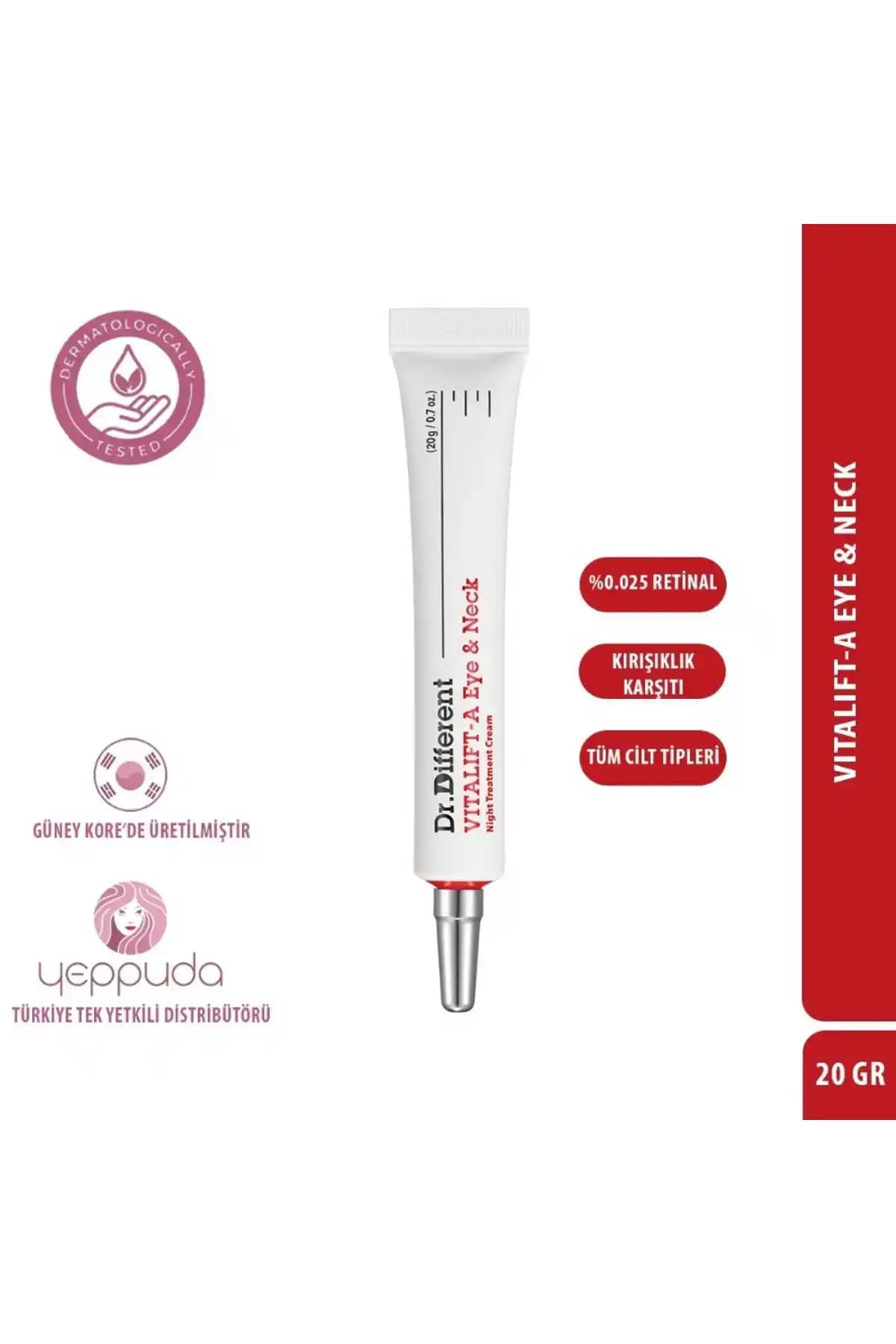 Göz ve Boyun İçin Liposomlu Retinol Kremi Vitalift-a: Yaşlanma Karşıtı Etkiye Yönelik Formül