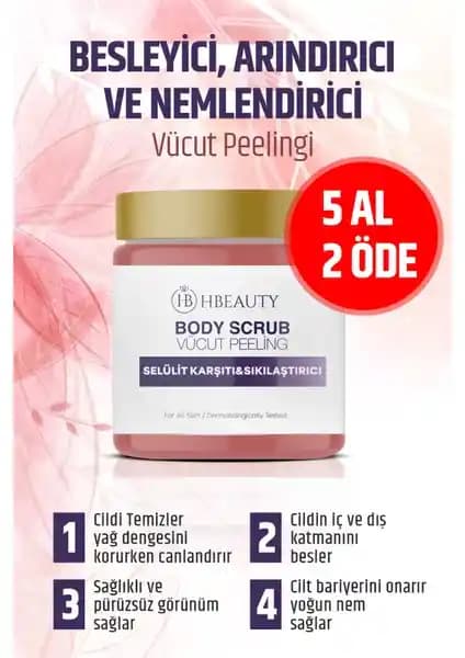 Hbeauty Vücut Peelingi: Derin Temizleme ve Nemlendirme ile Sıkılaştırıcı Etkiler