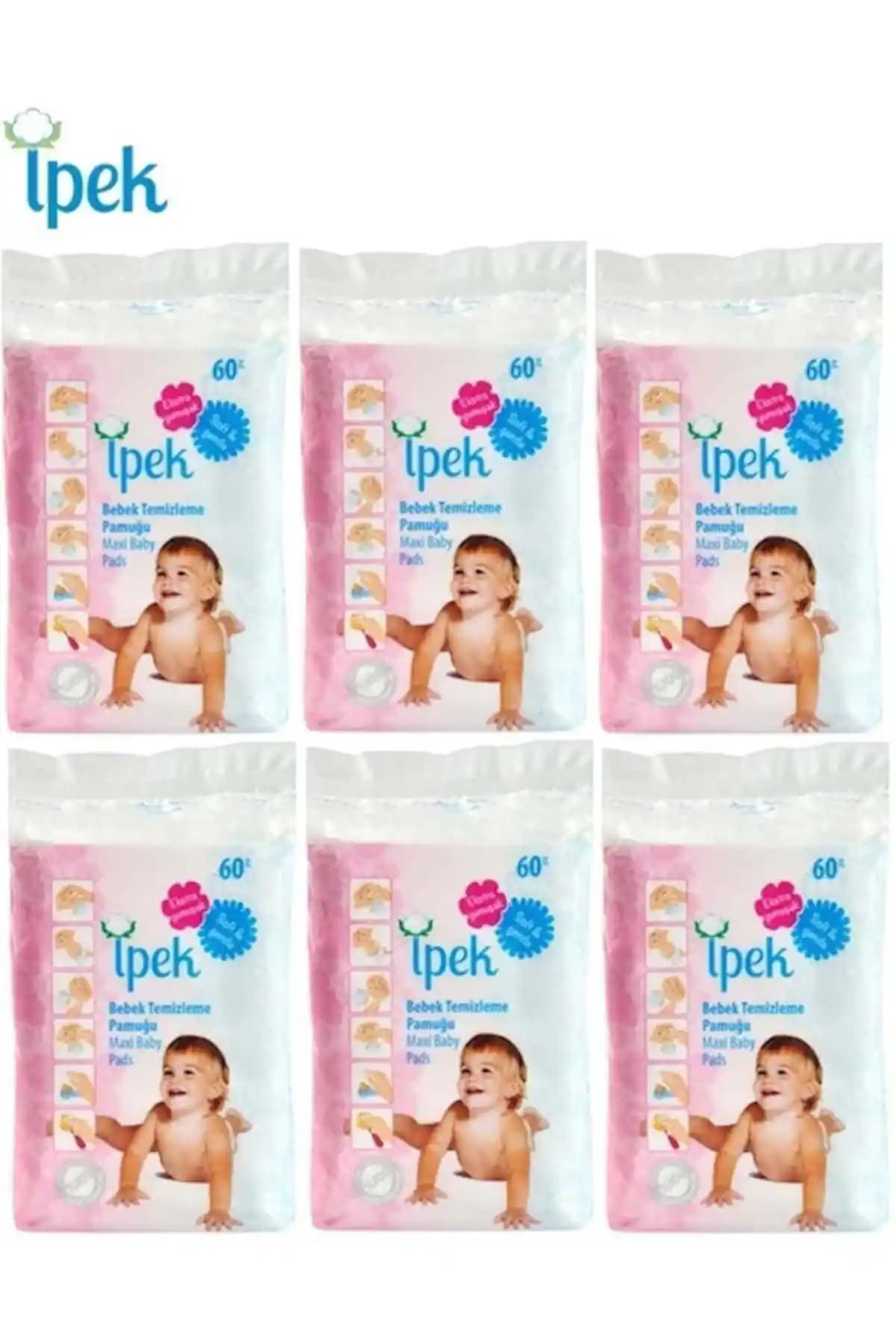 İpek Bebek Temizleme Pamuğu 360 Adet: Yumuşak Dokulu, Hassas Cilt İçin Farmakopoya Uygun