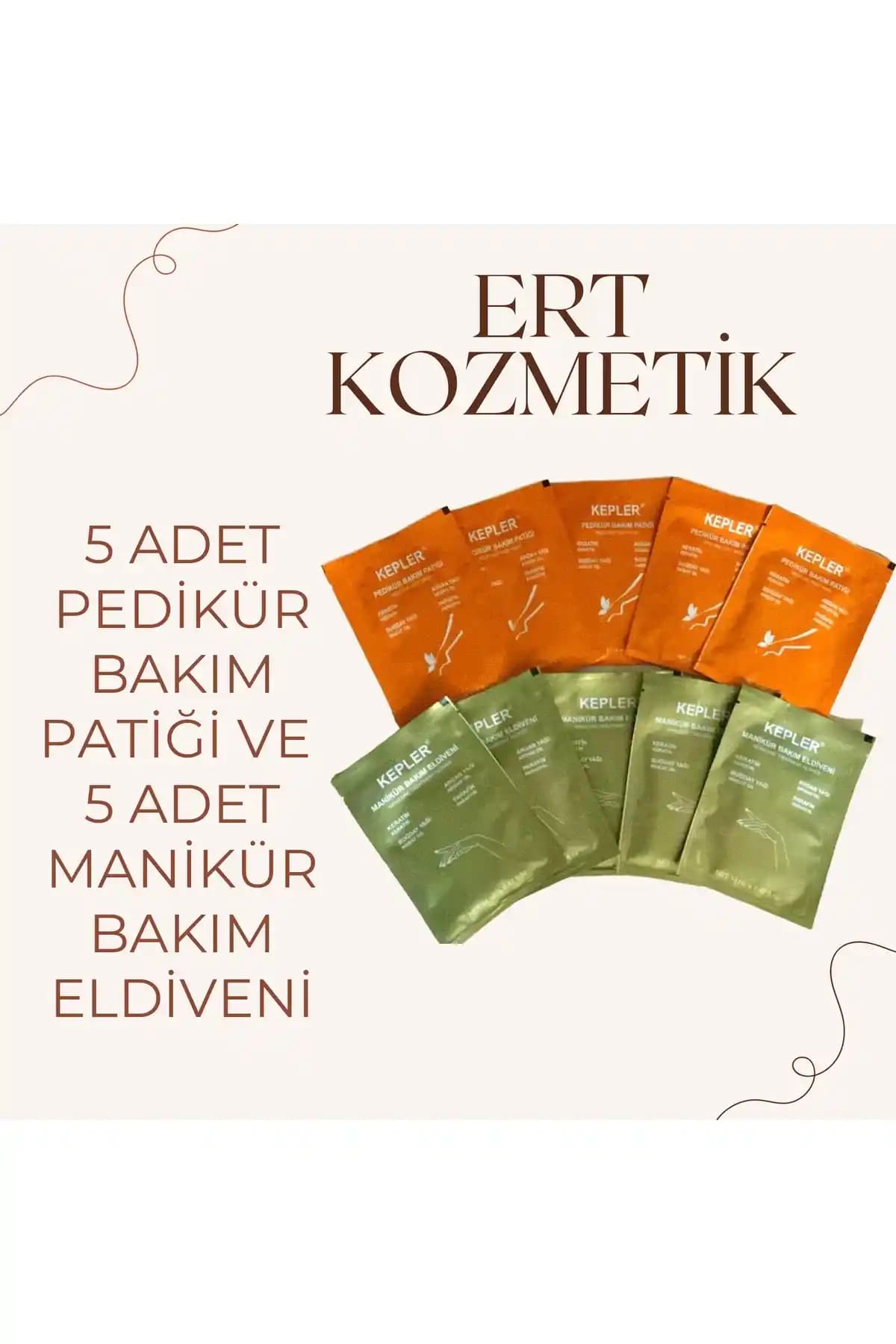 Kepler Susuz Manikür Eldiveni ve Pedikür Patiği 5'li Set: Su Kullanımı Olmadan Ev Bakımı