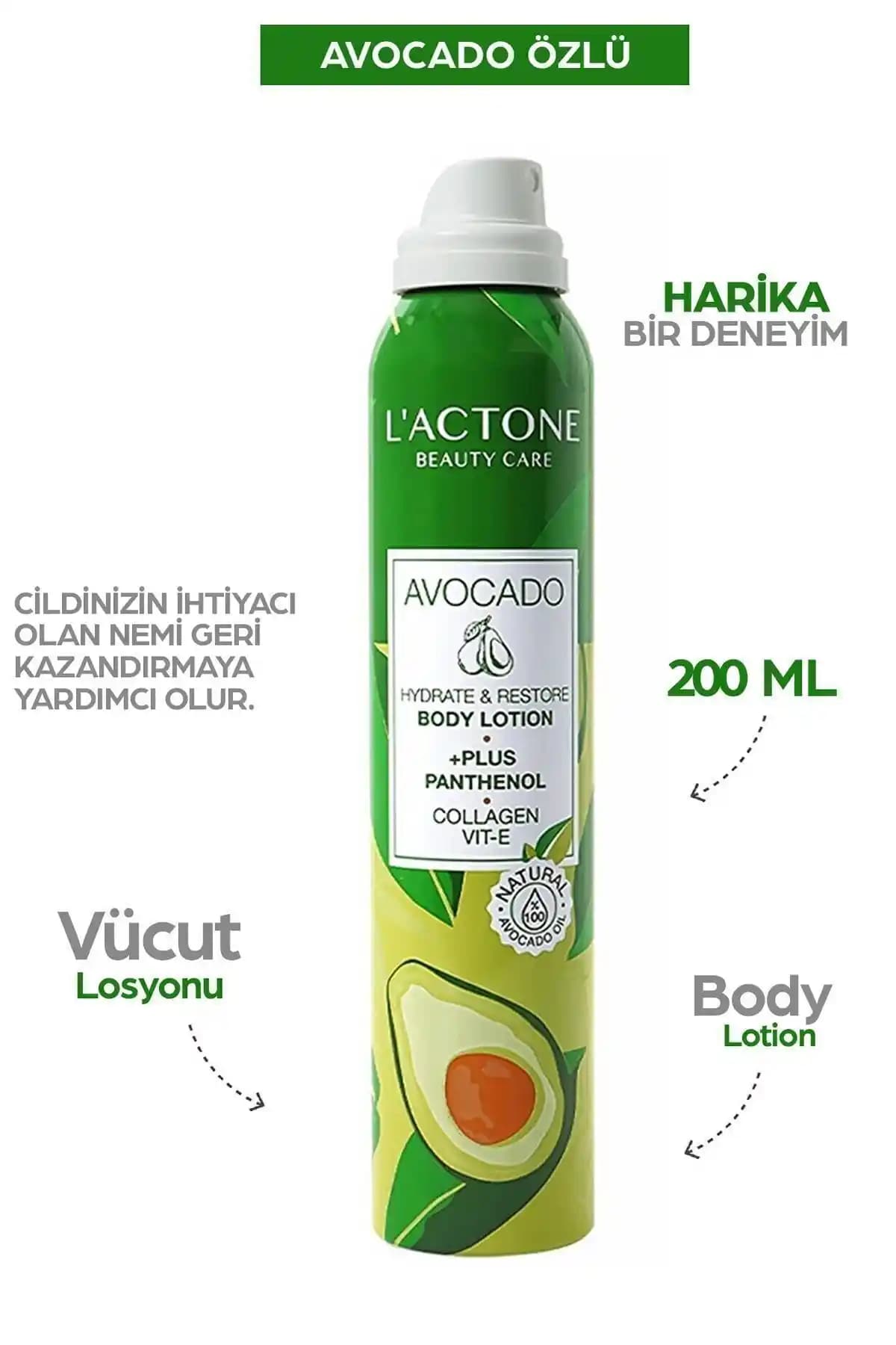 L'ACTONE Avocado Panthenol Plus Vücut Losyonu: Yoğun Nemlendirme ve Onarım Özellikleri
