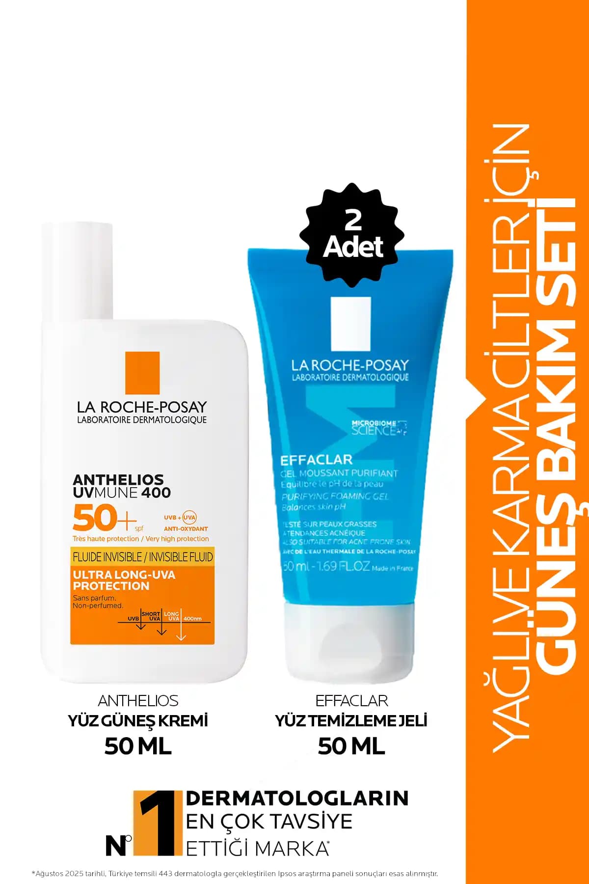 La Roche-Posay Seti Analizi: Effaclar Yüz Temizleyici Jeli ve Anthelios SPF 50+ Güneş Kremi