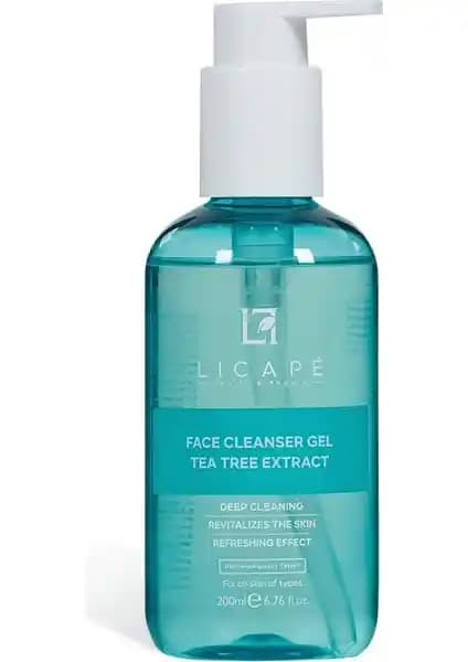 Licape Çay Ağacı Özlü Yüz Temizleme Jeli 200 ml: Temizlik ve Gözenek Dengeleyen Formül