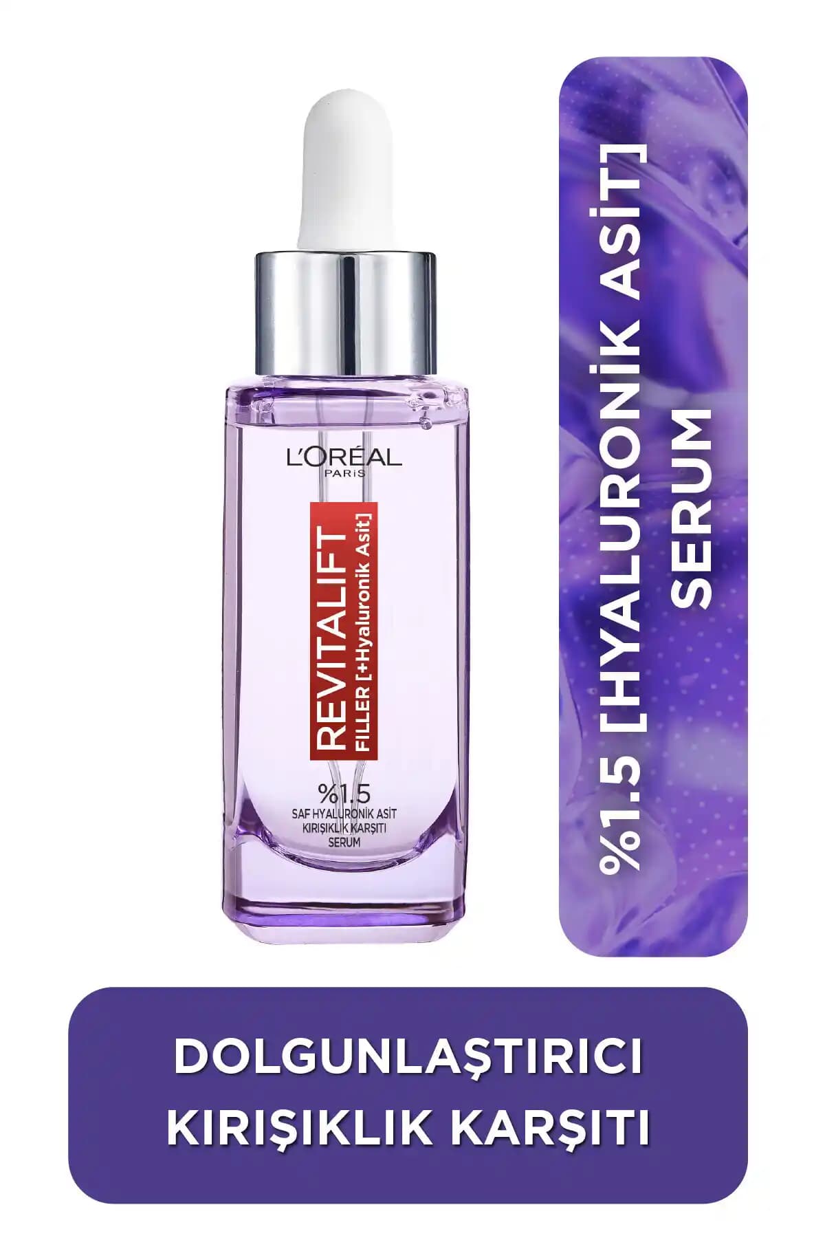 L’Oréal Paris Revitalift Filler %1.5 Saf Hyaluronik Asit Serumu – 30 ml: Nem ve Dolgunluk