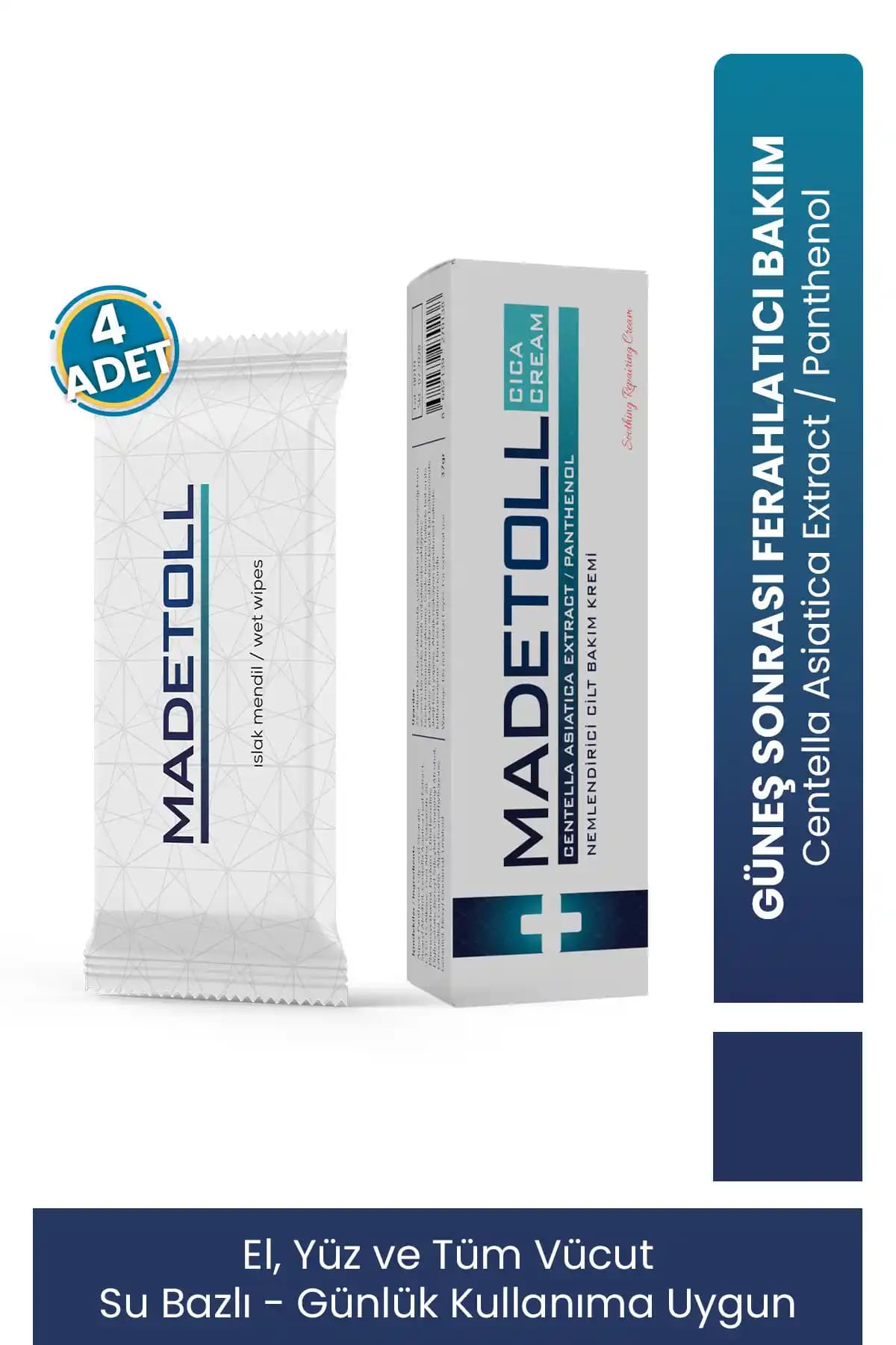 Madetoll Güneş Sonrası Nemlendirici Seti: Yatıştırıcı Onarım ve Hızlı Nemlendirme