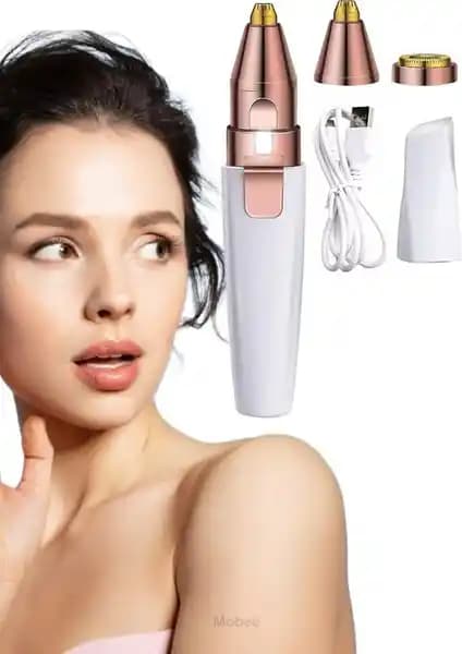 Mobee 2 Başlıklı Işıklı Yüz Epilasyon Cihazı: Taşınabilir, Islak ve Kuru Kullanım