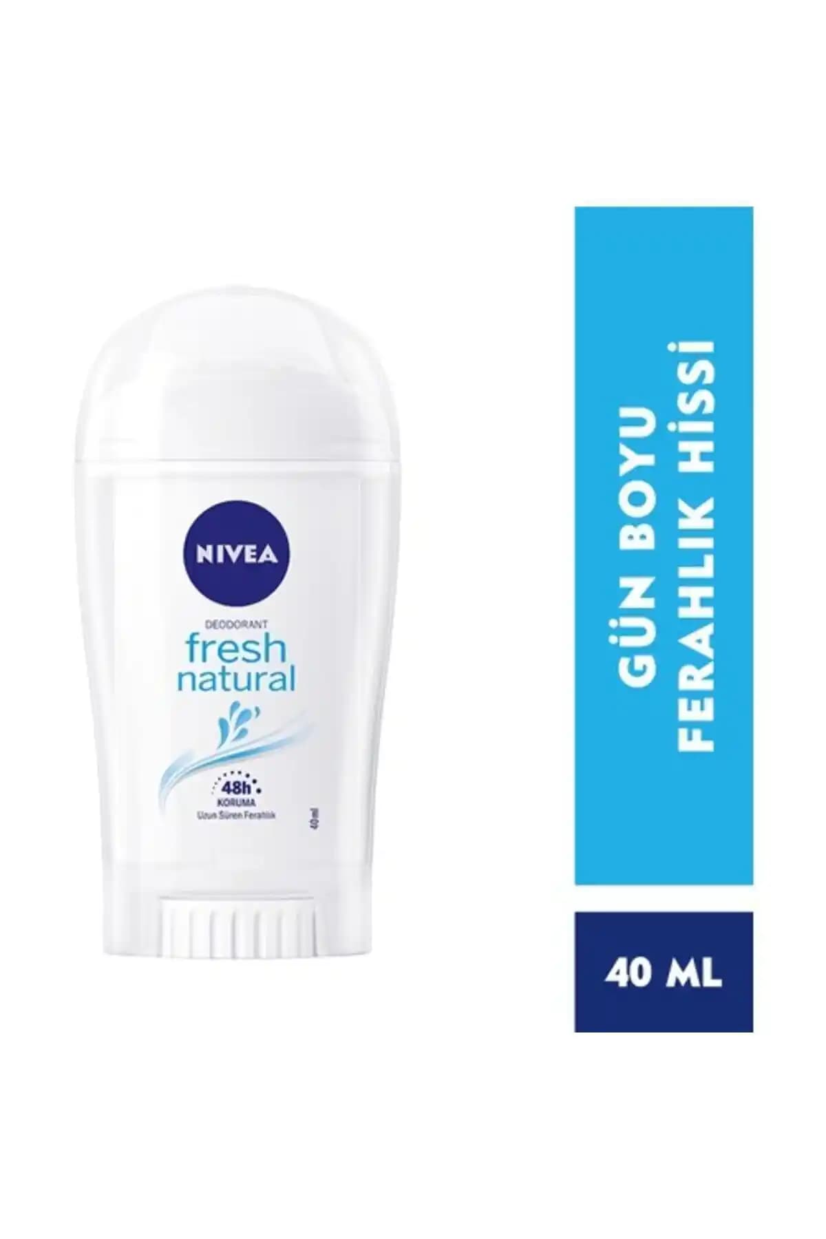 NIVEA Stick Women 40ml – Fresh Naturel: Hafif Ferah Koku, Hızlı Kuruma Taşıması Kolay