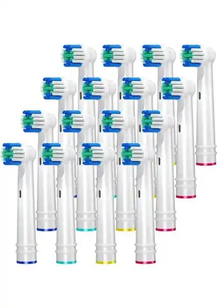 Oral-B Şarjlı Diş Fırçası Uyumlu 4 Adet Yedek Başlık ve Koruyucu Kapak Paketi