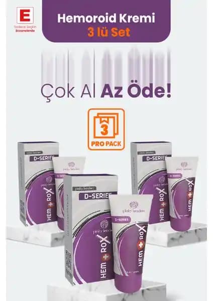 Pinky London Hemorox 3'lü Set Hemoroid Kremi – Anal Bölge İçin Rahatlatıcı Çözüm