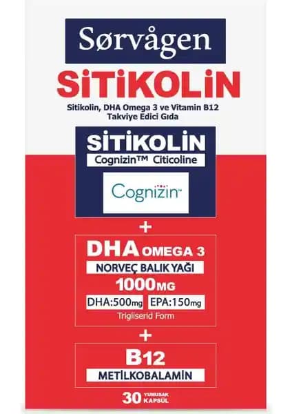 Sorvagen Smart Sitikolin Omega-3 İçeren Takviye Edici Gıda: İçerik, Üretici ve İnceleme