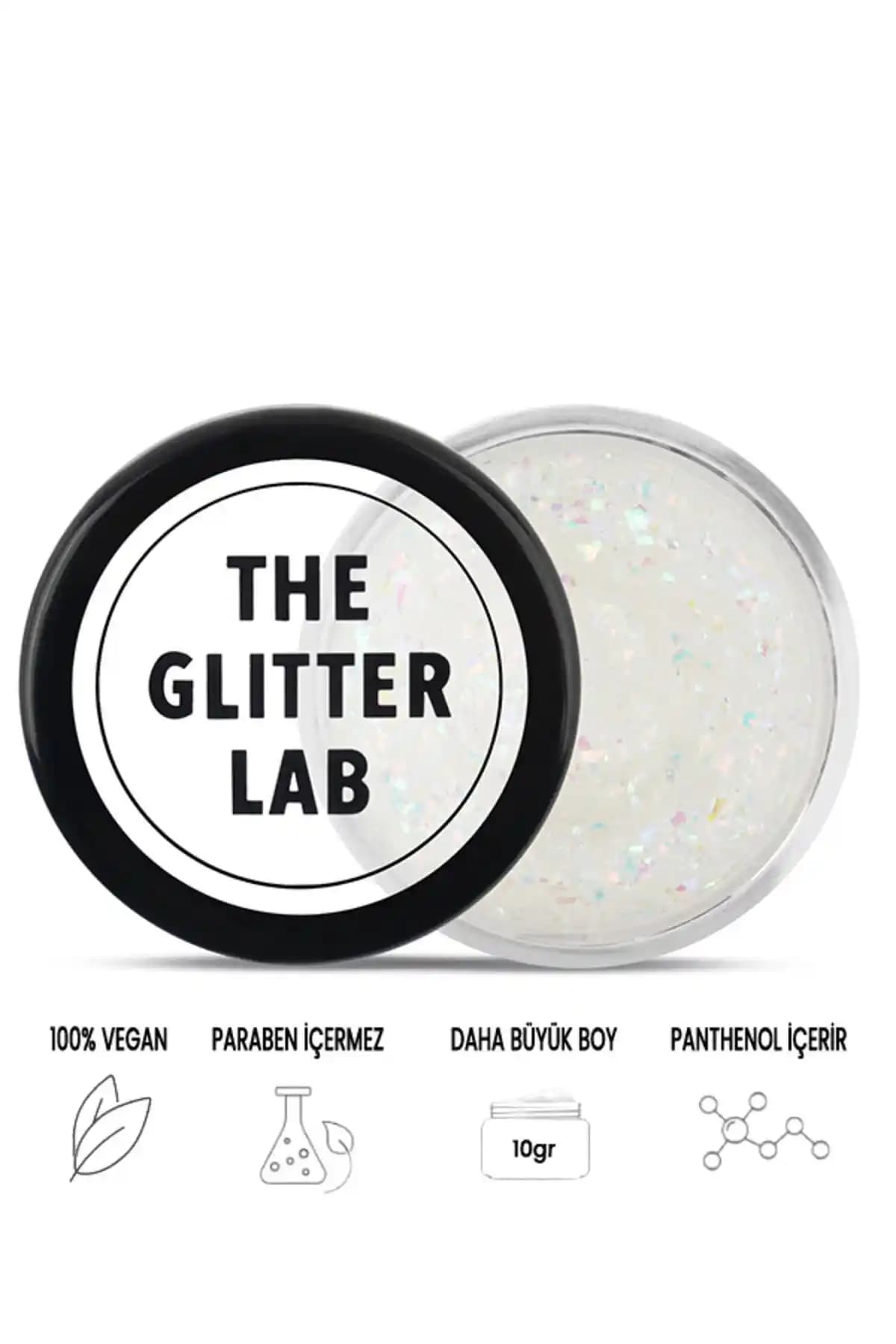 The Glitter Lab Jel Formlu Glitter Paradise Rengi: Su Bazlı, Hipoalerjenik ve Uygulama Kolay