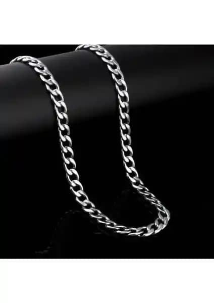 Trend Collection Cuban Gümüş 5mm Paslanmaz Çelik Erkek Zincir Kolye Özellikleri ve Dayanıklılığı