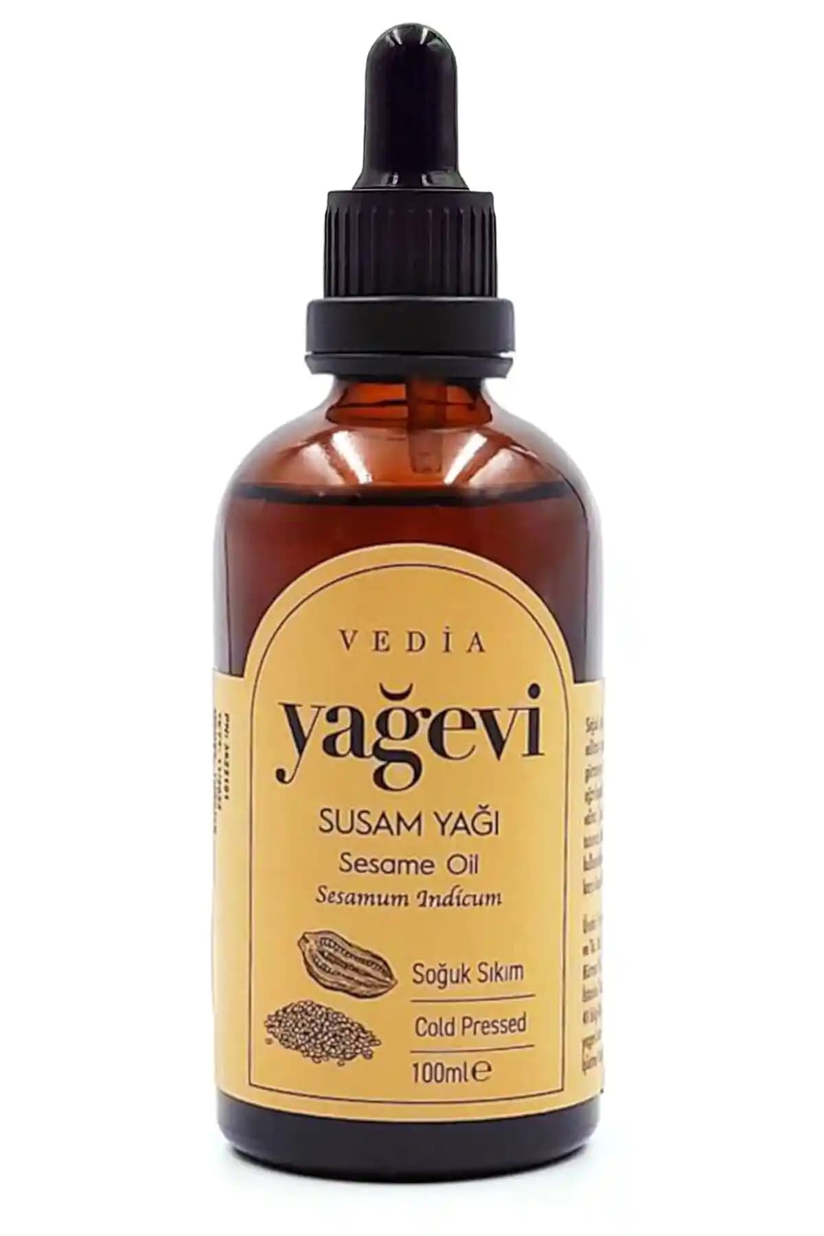 Yağevi Susam Yağı 100 ml – Saf Soğuk Sıkım Taşıyıcı Yağ, Cilt ve Saç Bakımı İçin