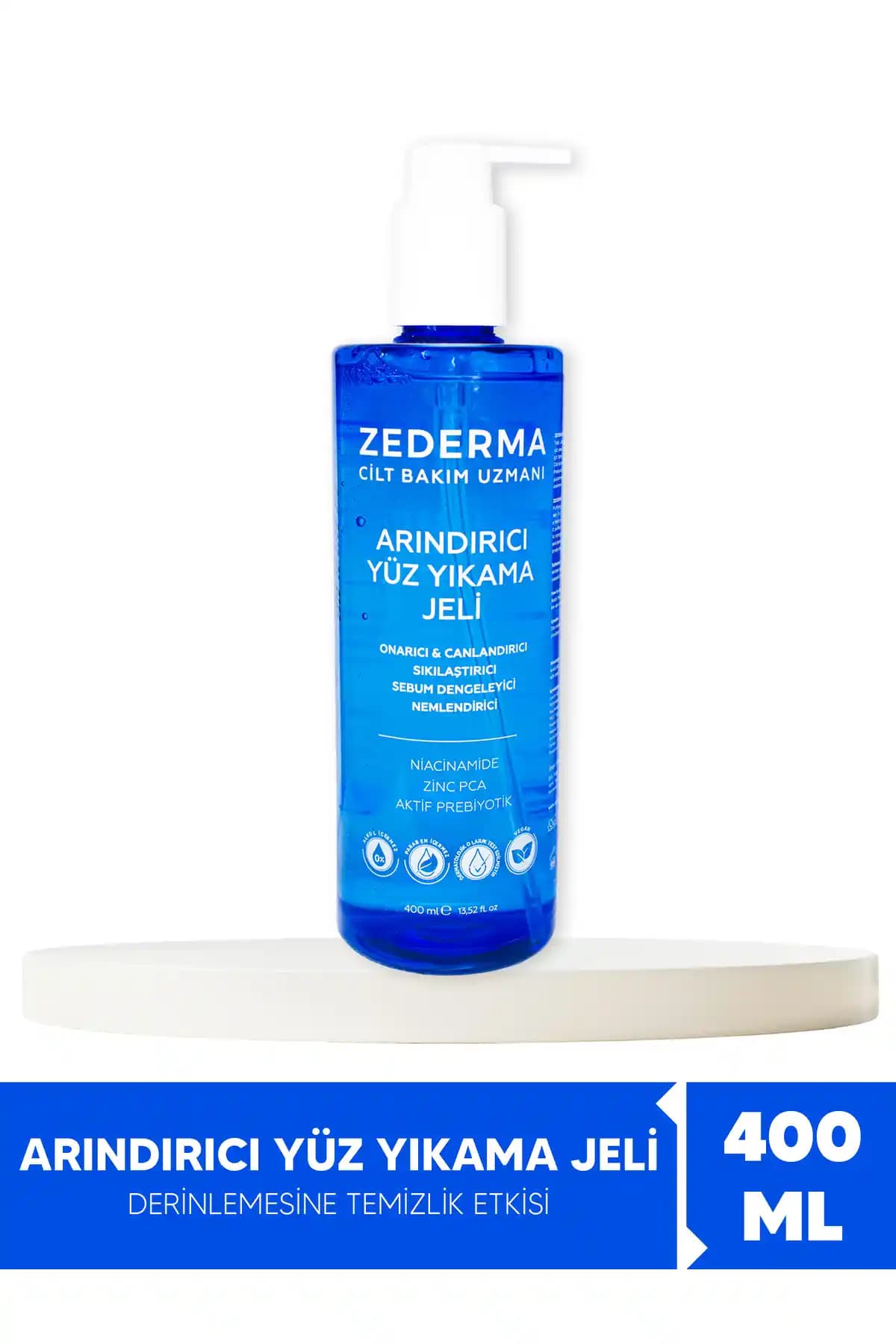 ZEDERMA Arındırıcı Yüz Yıkama Jeli: Yağlı ve Akne Eğilimli Hassas Ciltler İçin Temizleme