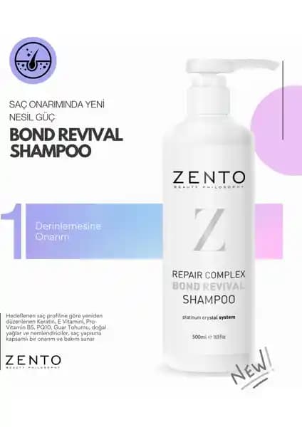Zento Repair Complex Bond Revival Şampuanı ile Yıpranmış Saçlara Yeniden Canlılık ve Dolgunluk Kazandırır