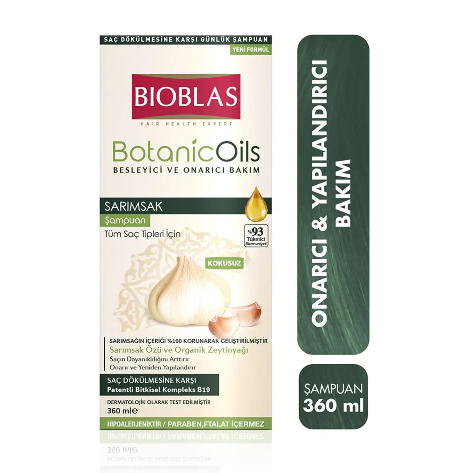 Bioblas Sarımsaklı Şampuan 360 ml Saç Sağlığını Destekleyen Doğal ve Güçlü Formül