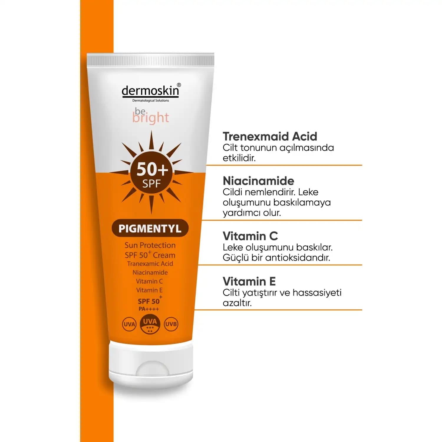 Dermoskin Be Bright Pigmentyl Güneş Koruyucu SPF 50+ ile Güçlü ve Güvenilir Cilt Koruması