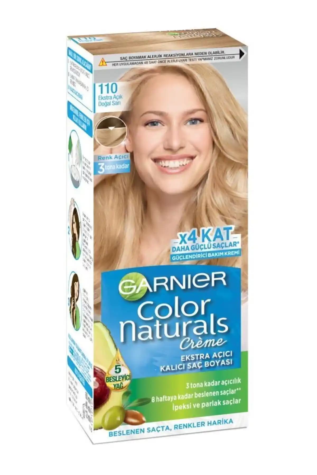 Garnier 110 Ekstra Açık Doğal Sarı Saç Boyası ile Doğal ve Kalıcı Sarı Tonlar