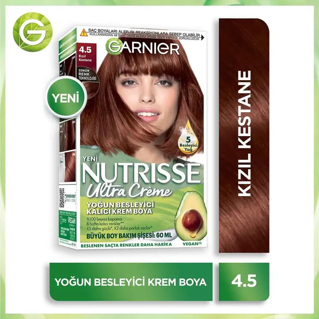 Garnier Kızıl Kestane Saç Boyası ile Doğal ve Kalıcı Renk Seçenekleri