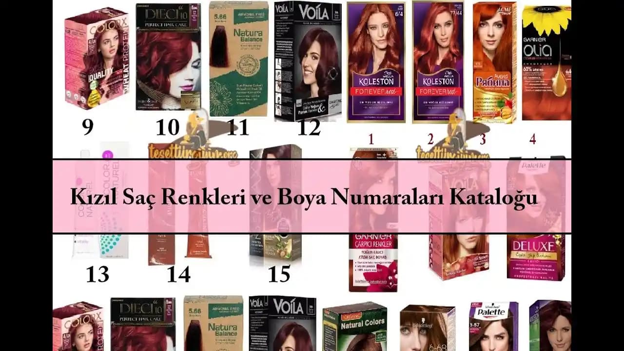 Kızıl Saç Renkleri ve Numara Seçenekleri Rehberi: En Uygun Tonları Belirleme İpuçları