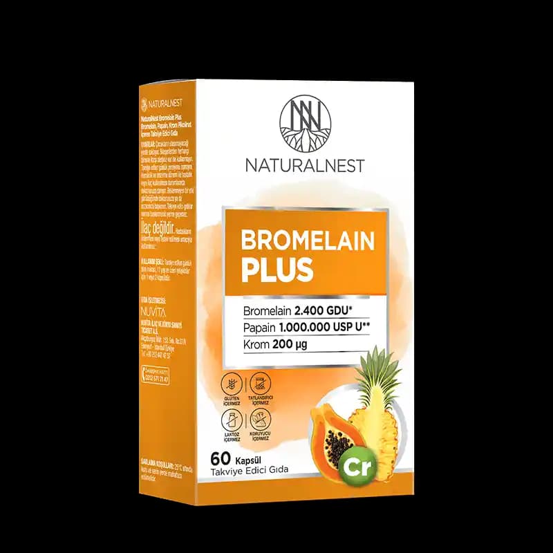 NaturalNest Bromelain Plus: Doğal İçeriklerle Güzellik ve Sağlık Destekleyici Takviye