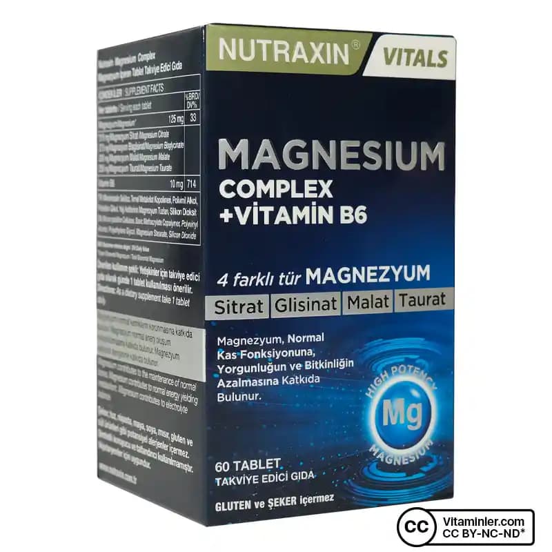 Nutraxin Vitals Magnezyum Kompleksi: Kozmetik ve Kişisel Bakımda Doğal Denge Sağlayan Takviye