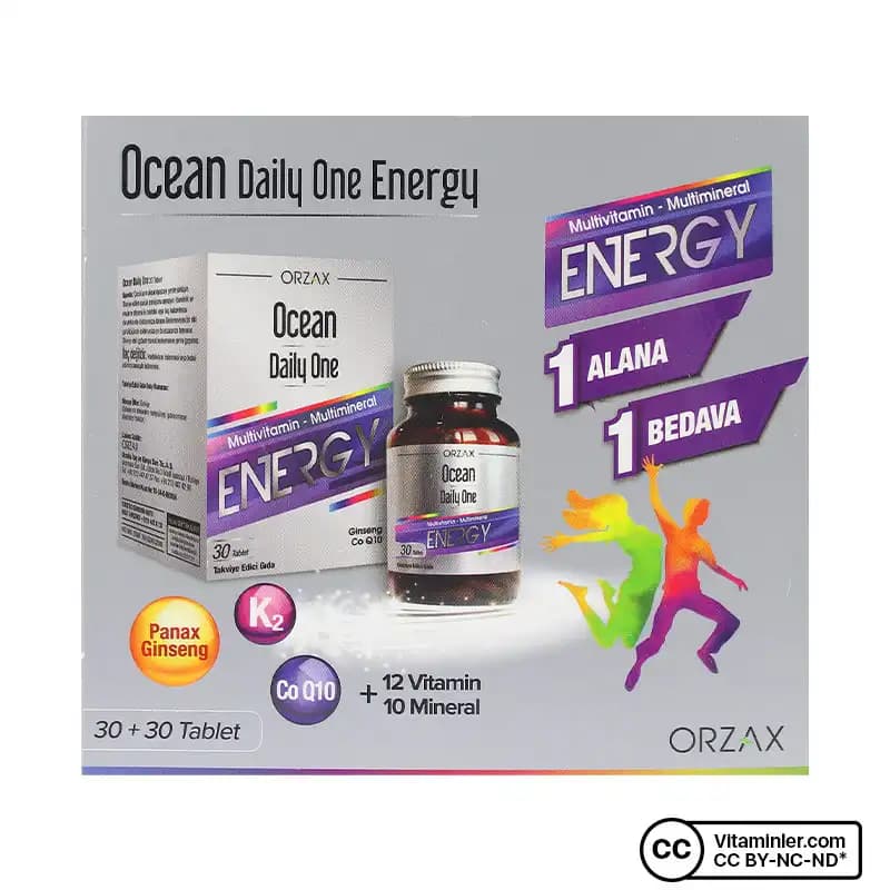 Ocean Daily One Energy 30 Tablet 2'li Paket ile Günlük Enerji ve Bakım Destekleri