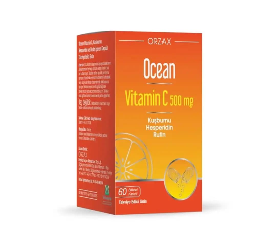 Ocean Vitamin C 500 mg: Güçlü Bağışıklık ve Sağlık Destekleyici Takviye