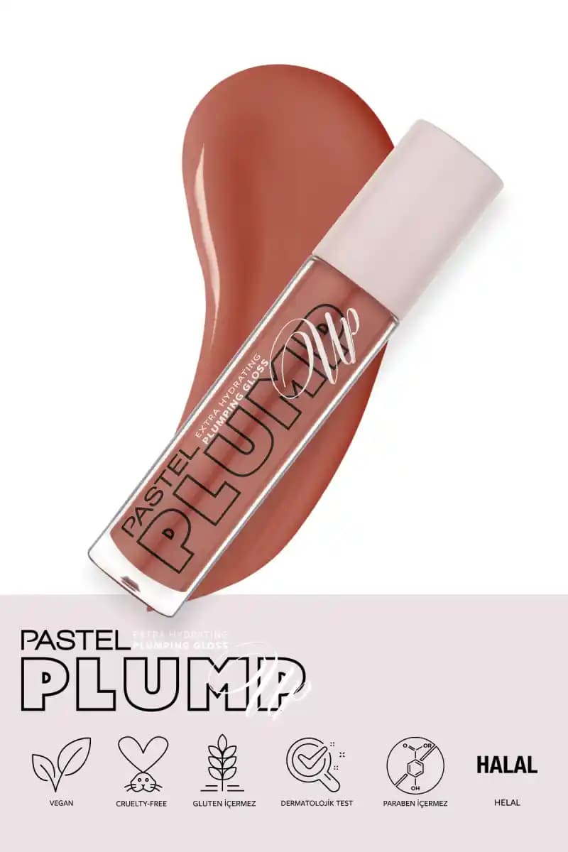 Pastel Plump Up Gloss 205 ile Dudaklarda Doğal Parlaklık ve Hacim Artışı Sağlama