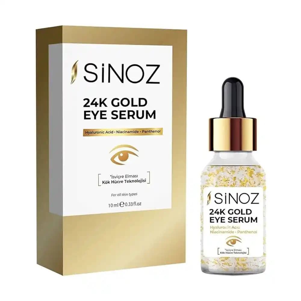 Sinoz 24K Altın Göz Serumu: Göz Çevresi İçin Lüks ve Etkili Bakım Çözümü
