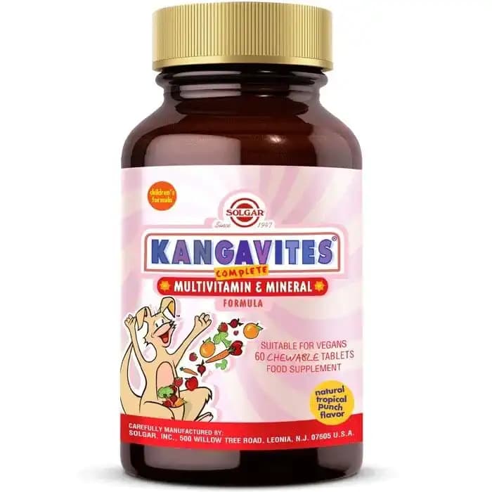 Solgar Kangavites Multivitamin & Mineral 60 Tablet Çocuklar ve Gençler İçin Güvenilir Takviye