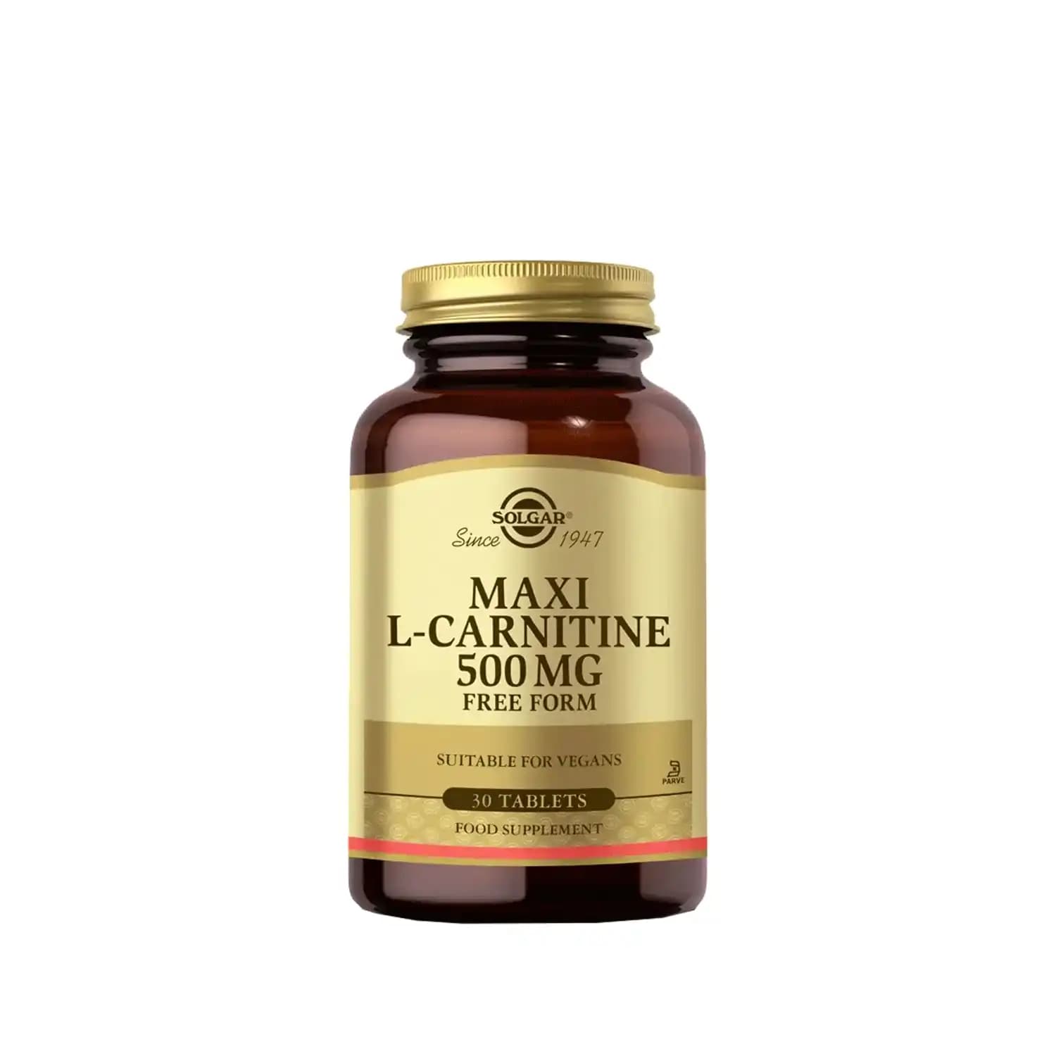 Solgar Maxi L-Carnitine 500 mg ile Enerji ve Metabolizma Destekleyici Takviye
