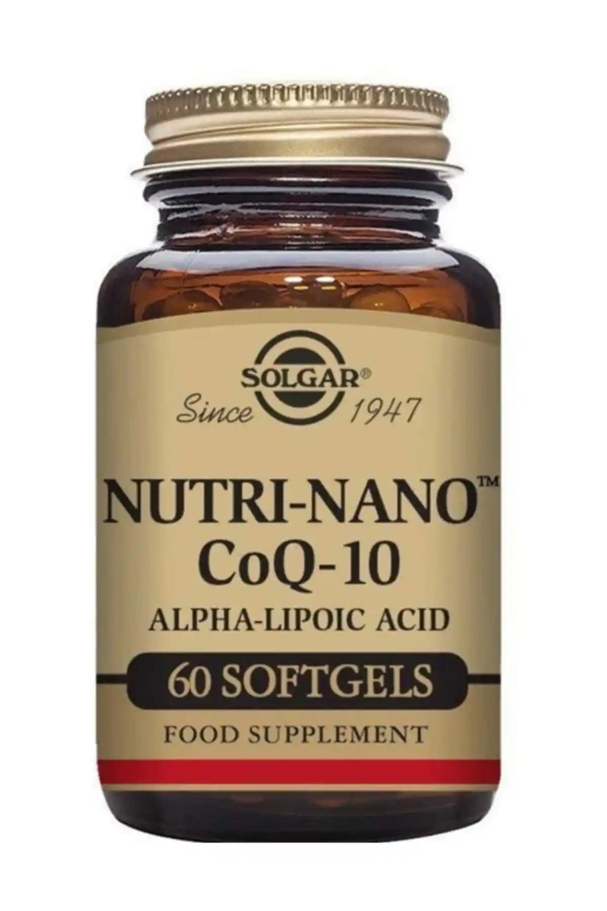 Solgar Nutri-Nano CoQ-10 ve Alpha Lipoik Asit ile Güçlü Antioksidan Destekleri