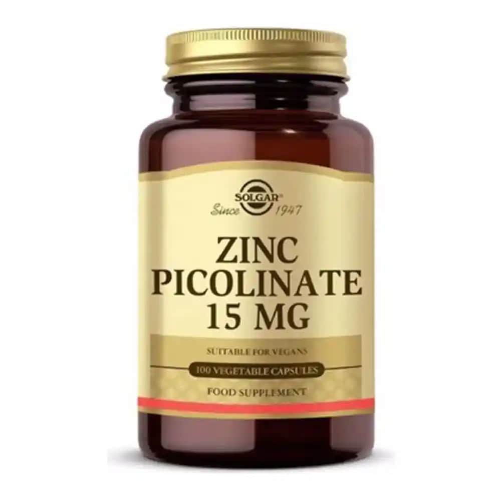 Solgar Zinc Picolinate 15 mg ile Bağışıklık ve Cilt Sağlığını Destekleyen Takviye