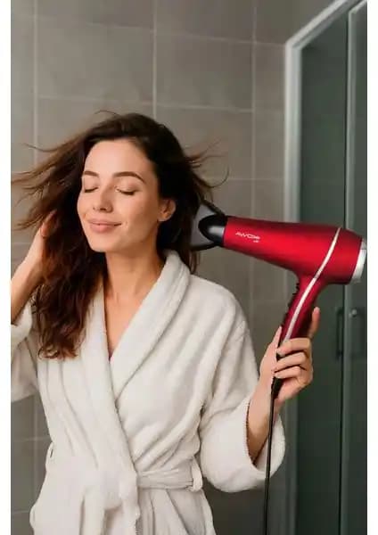 Awox Elit Saç Kurutma DW 1608 Kırmızı: Çoklu Ayarlı Profesyonel Saç Kurutucu