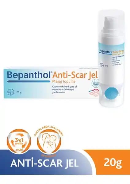 Bepanthol Anti-Scar Jel 20 g: Yara İzlerinin Görünümünü Azaltmaya Yardımcı Cilt Onarıcı Jel