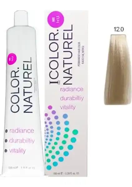 Color Naturel Saç Boyası 12.0 Doğal Platin: Kalıcı Beyaz Kapama ve Saç Bakımı