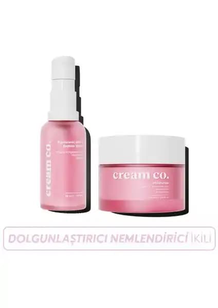 Cream Co Canlandırıcı Dolgunlaştırıcı Nemlendirici İkili: Çok Katmanlı Cilt Bakım Seti