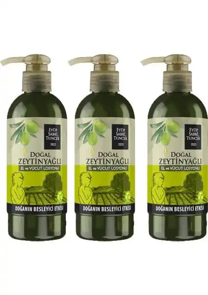 Eyüp Sabri Tuncer Doğal Zeytinyağlı El ve Vücut Losyonu 250 ml 3’lü Paket