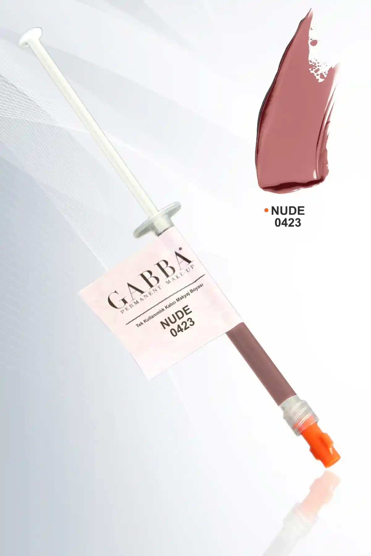GABBA PERMANENT MAKE-UP 423 Tek Kullanımlık Nude Dudak Boyası ile Doğal Kalıcı Makyaj