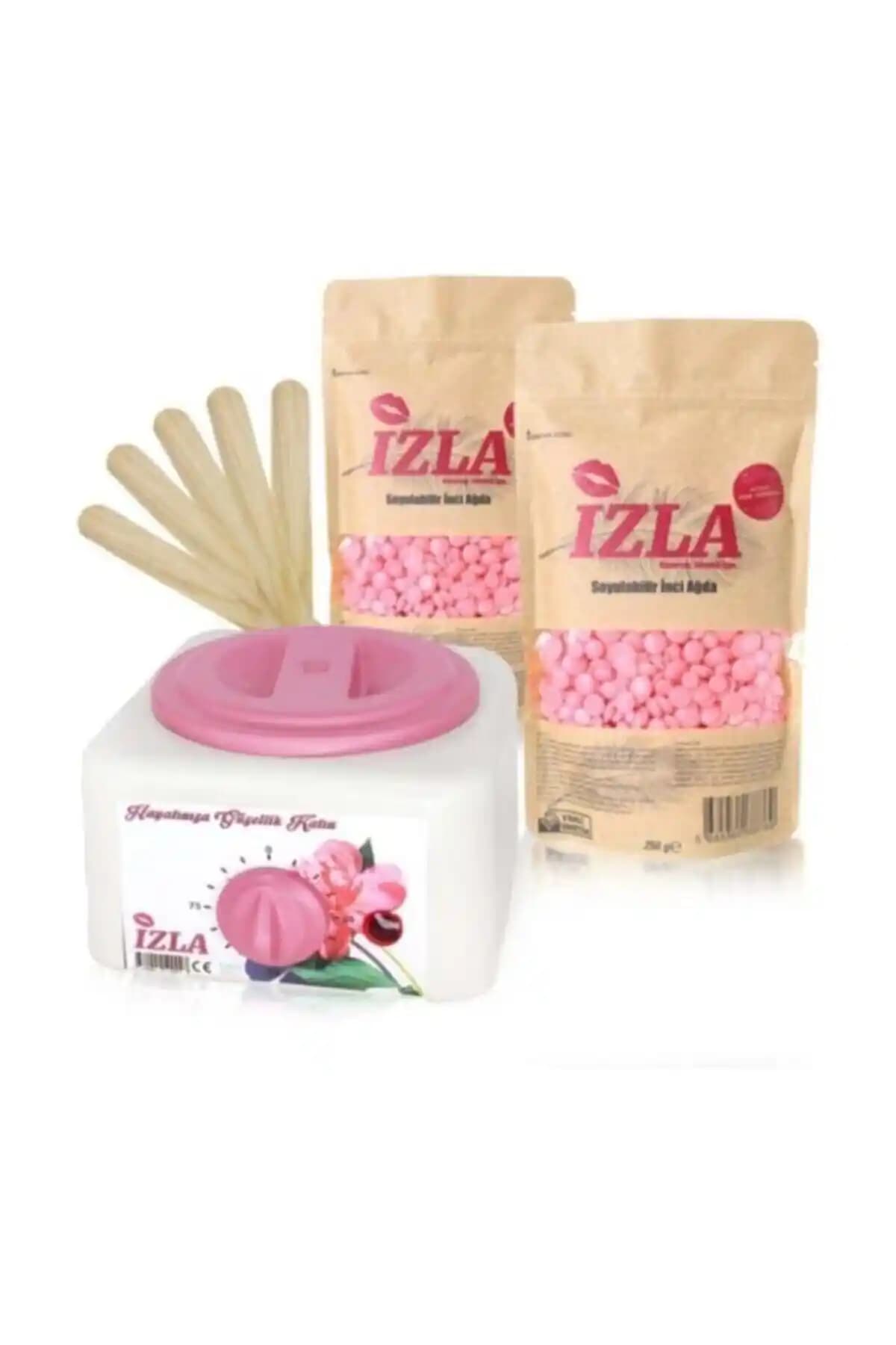 İzla Sir Pudralı Soyulabilen Boncuk Ağda Makinesi Seti ile Evde Pratik Ağda Uygulaması