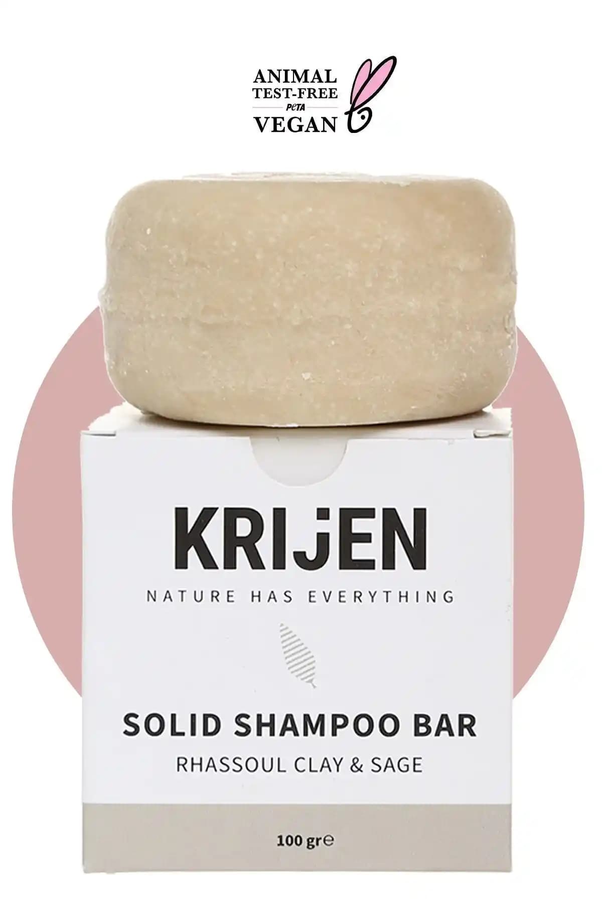 Krijen Rhassoul Kili & Adaçayı Katı Şampuan: Doğal ve Etkili Saç Bakımı Çözümü