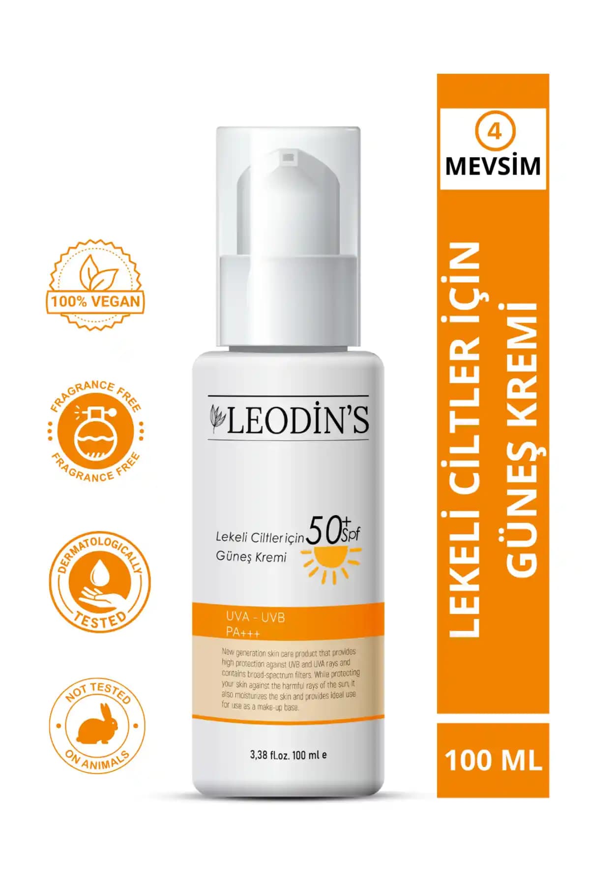 LEODİNS SPF 50 Leke Karşıtı Güneş Kremi ile Cilt Tonu Eşitleme ve Yüksek Koruma