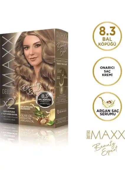 Maxx Deluxe BEAUTY EXPERT 8.3 ve Sea Color 8.3 Bal Köpüğü Saç Boyası Setleri Karşılaştırması