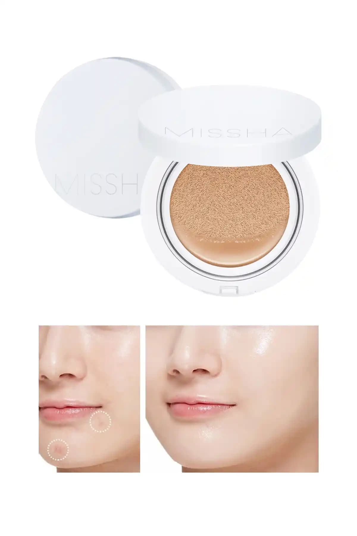 Missha Magic Cushion Moist Up SPF 50+/PA+++ ile Nemli ve Pürüzsüz Cilt Görünümü