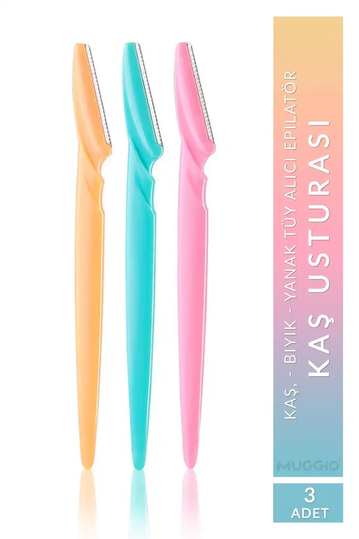 Muggio 3'lü Yüz Jileti ve Kaş Usturası Seti ile Etkili Kadın Epilasyonu