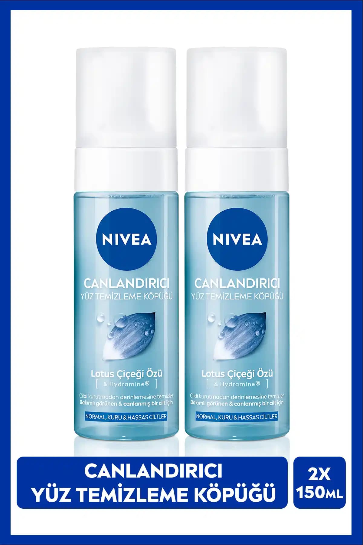 NIVEA Canlandırıcı Yüz Temizleme Köpüğü 150 ml ile Hassas Ciltler İçin Nazik ve Etkili Temizlik