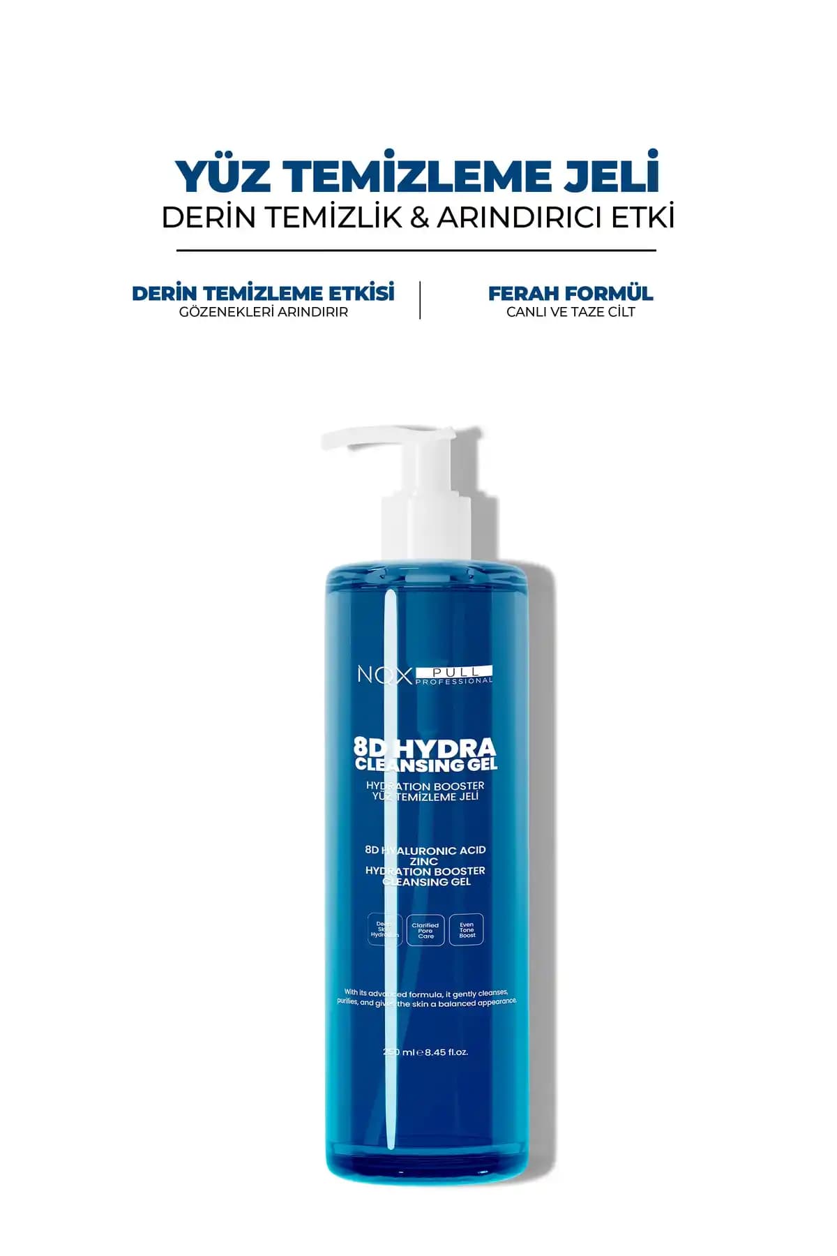 NQX PULL Yüz Temizleme Jeli: Karma, Yağlı ve Akneye Eğilimli Ciltler İçin Etkili Bakım