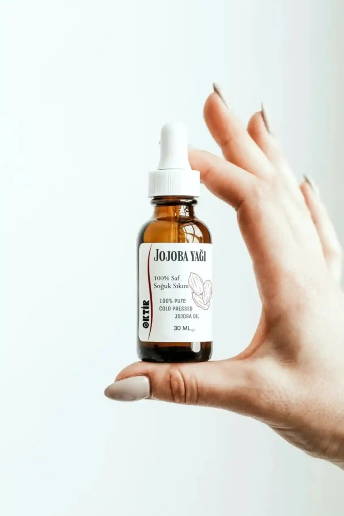 OKTİR Jojoba Yağı 30 ml: Doğal, Çok Amaçlı Cilt, Saç ve Tırnak Bakım Yağı